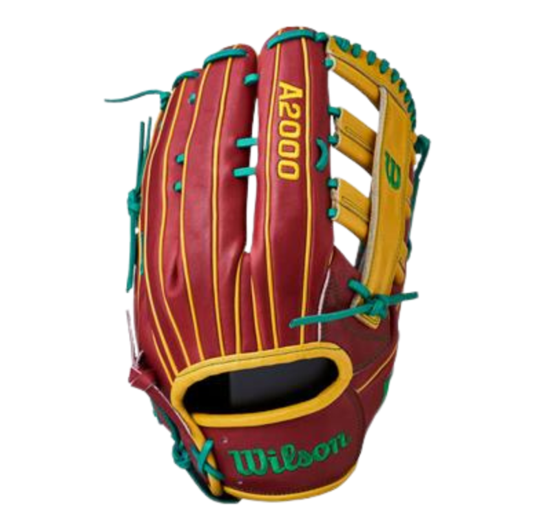 Wilson 2024 A2000 Slowpitch  13 Brick Red/Yellow Gold WTA24RSLANCT13BRYG