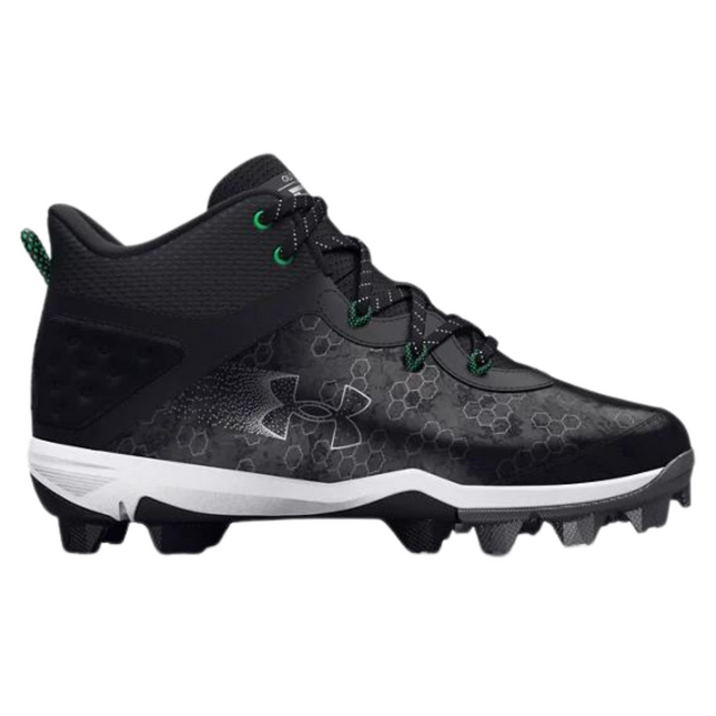 Chaussures à crampons UnderArmour pour jeunes UA Harper 8 Mid RM Noir 3026597-001