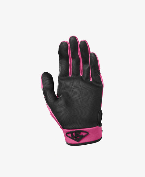 Louisville Youth Monkey Party Animals Batting Glove Pink/Black