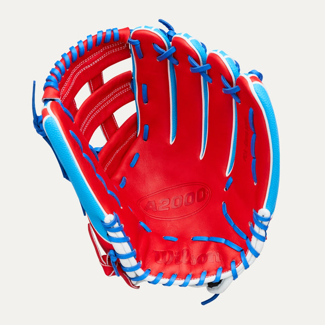 Wilson A2000 PETE CROW-ARMSTRONG GM 1750SS LEADOFF 2026 12.5'' - RED-SKY BLUE SS-WHITE