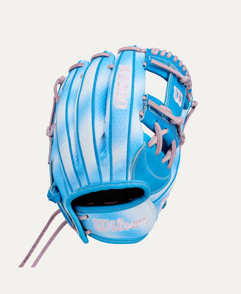 Wilson A2000 Fast Pitch H12SS LEADOFF 2026 12'' - SKY BLUE-SKY BLUE-WHITE CLOUDS-LAVENDER