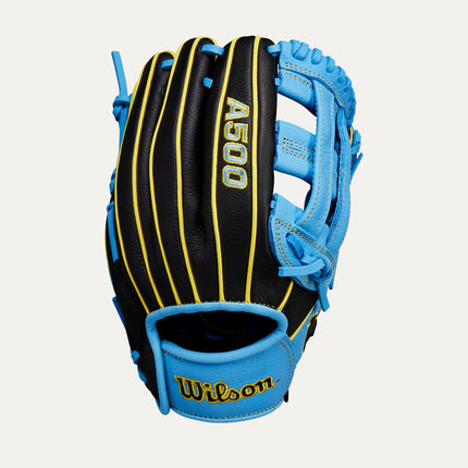 Wilson A500 Black/Cool Blue/Yellow 10.5''