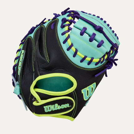 Wilson 2026 Spring A2000 PS33SS Catcher Glove Black/SeaFoam 33''