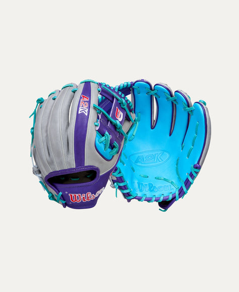 Wilson 2026 Spring A2K MB75 Gy/Purple/Tro 11.75''
