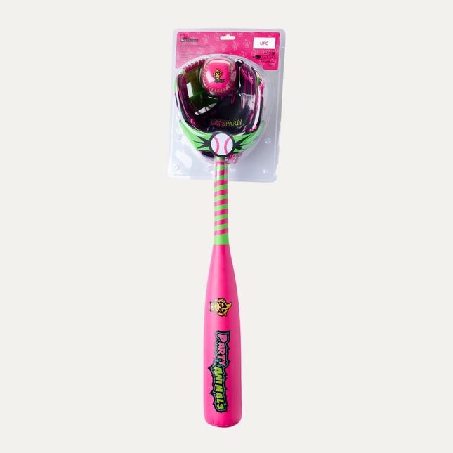 Wilson Party Animals Glove 10''- Bat and Ball