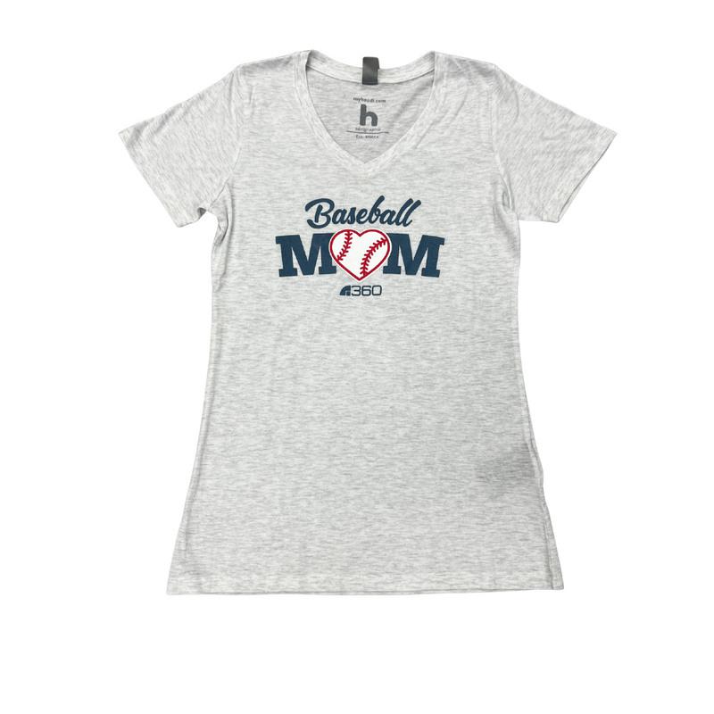 B360 Baseball Mom V-Neck T-Shirt