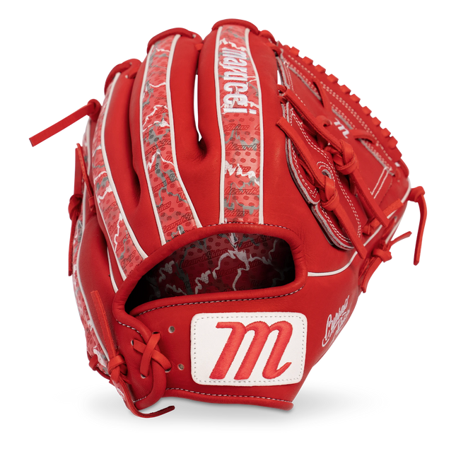 Marucci Cypress Lizard Skins Series Baseball Glove Red/Scarlet Camo 12" MFGCYLS45K2