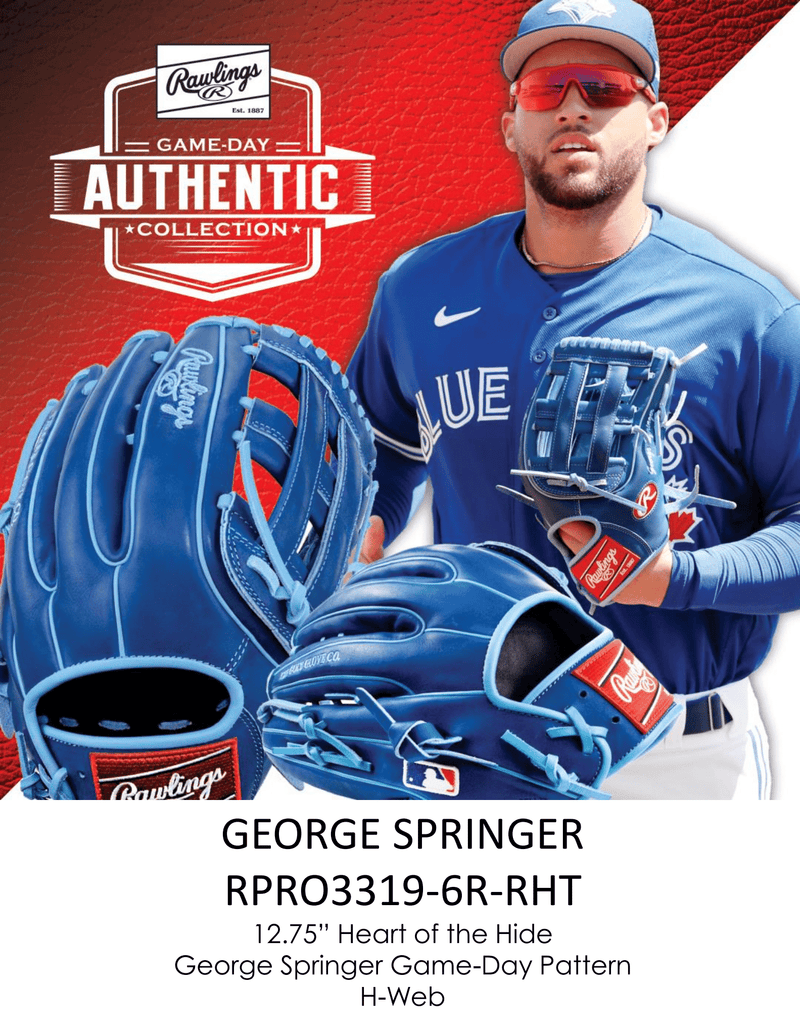 RAWLINGS "HEART OF THE HIDE" SERIES - MLB COLLECTION - GEORGE SPRINGER