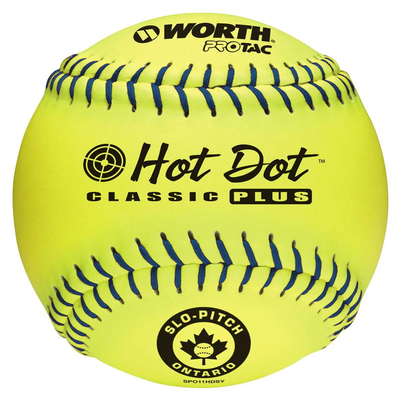 Worth Hot Dot 11'' Yellow Softball SPO11HDSY DOZEN