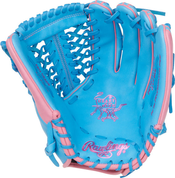 Rawlings 2026 Heart Of The Hide Baseball Glove - 12.75" Columbia Blue/Pink PROR3319-4CB