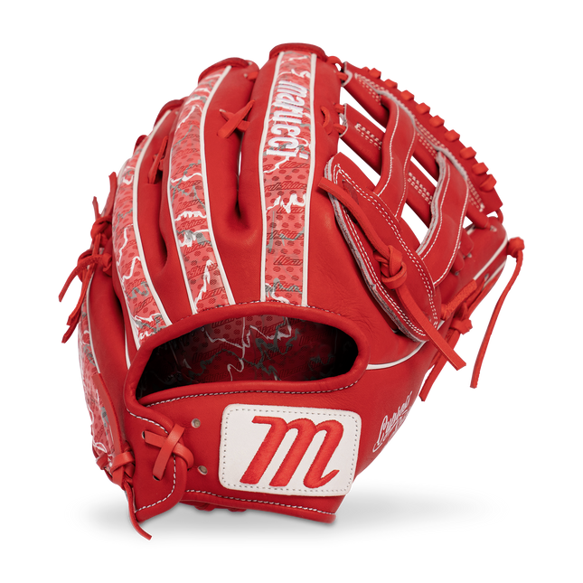 Marucci Cypress Lizard Skins Series Baseball Glove Red/Scarlet Camo 12.75" MFGCYLS98R3