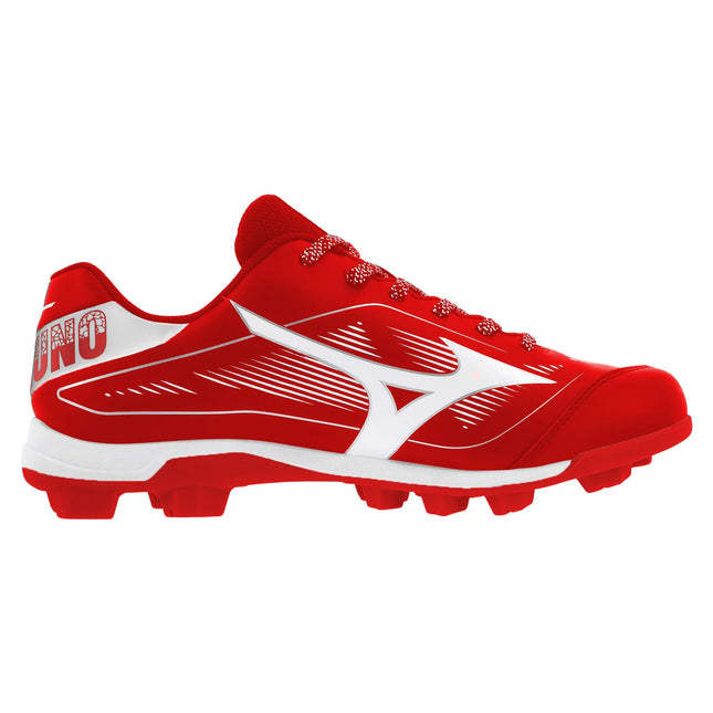 Mizuno Cushion Revo Diamond Youth Low Molded Cleat Red