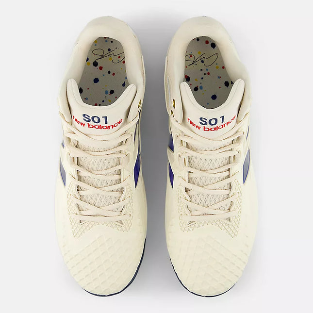 New Balance FuelCell Ohtani 1 Metal Cleats Cream/Navy MSHOAC1