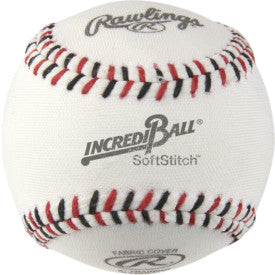 Balles de baseball Rawlings Incredi-Ball 9" blanches à point souple RIB9SS Dz
