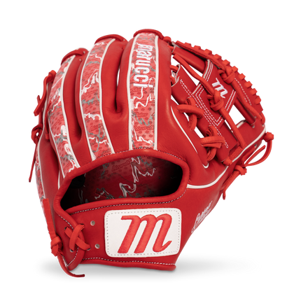 Marucci Cypress Lizard Skins Series Baseball Glove Red/Scarlet Camo 11.5" MFGCYLS43A2