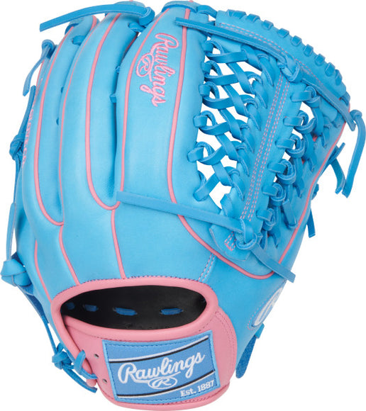 Rawlings 2026 Heart Of The Hide Baseball Glove - 12.75" Columbia Blue/Pink PROR3319-4CB