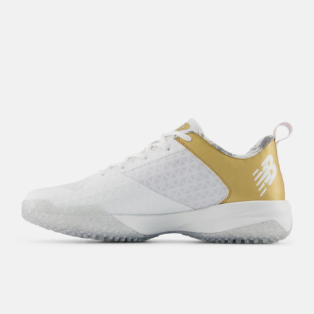 New Balance Low Baseball Turf Silver and White T4040PP8