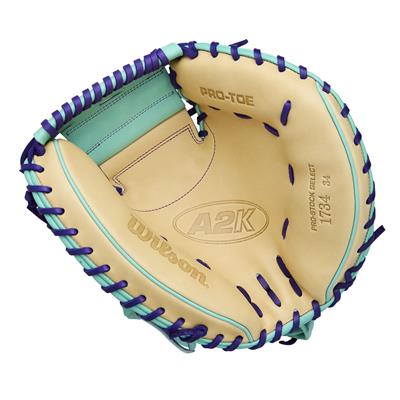 Wilson 2026 Spring A2K 1734 Catchers Glove Seafoam/Blond 34''