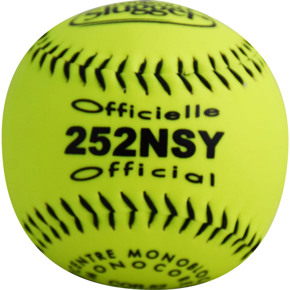Balle de softball synthétique LS 12'' Jaune DZ LSSB252SY