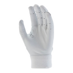Nike Alpha Huarache Elite Batting Glove White/Silver - Baseball 360