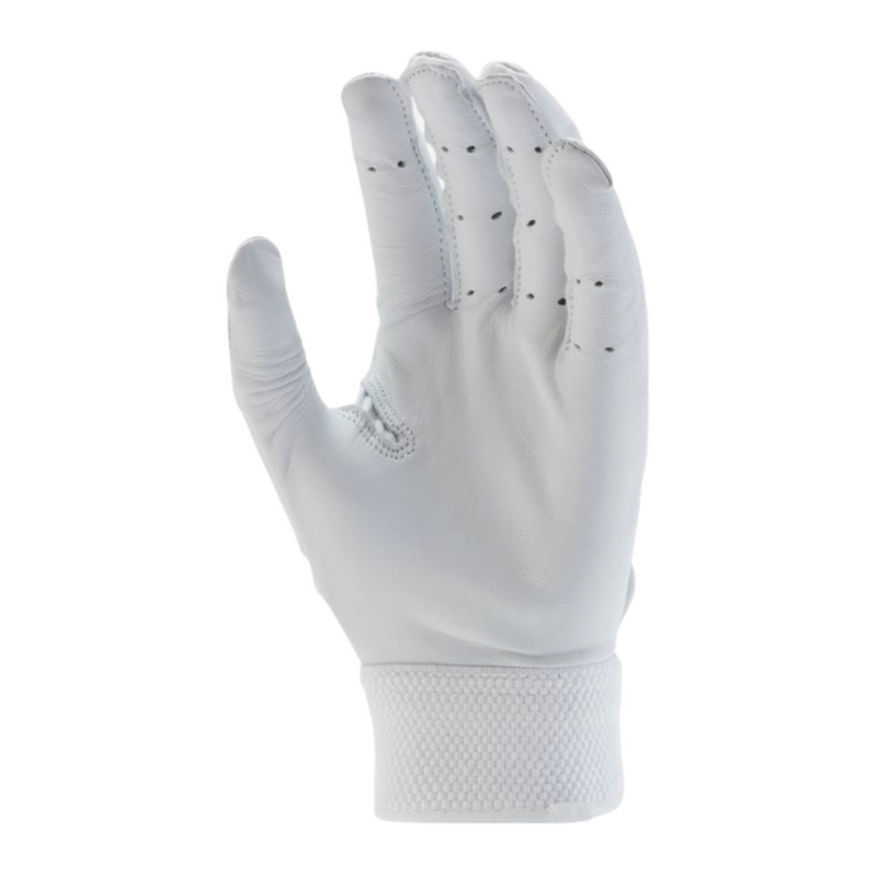 Nike Alpha Huarache Elite Batting Glove White/Silver - Baseball 360