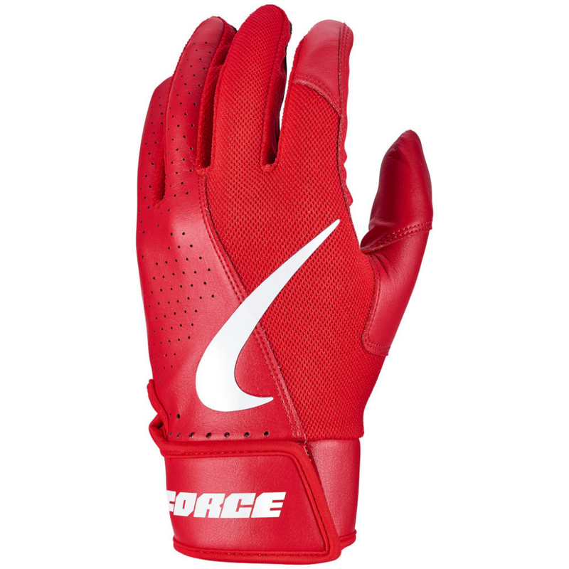 Nike Force Edge Batting Glove Red - Baseball 360