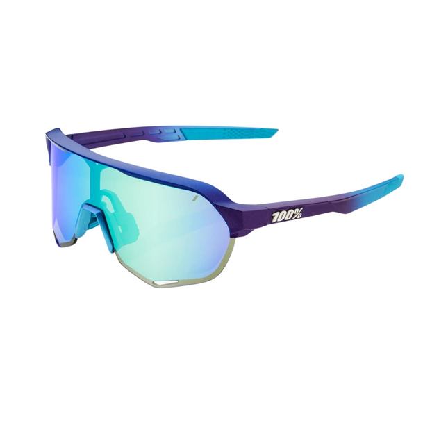 100% S2 - Matte Metallic Into The Fade - Blue Topaz Multilayer Mirror Lens
