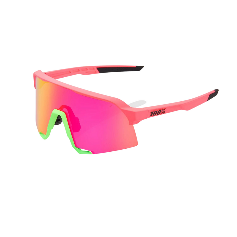 100% S3 - Matte Washed Out Neon Pink - Purple Multilayer Mirror Lens