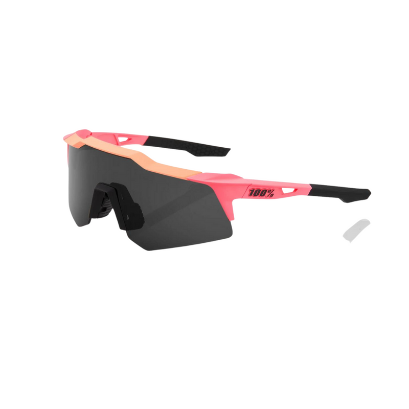 100% SPEEDCRAFT XS - Matte Washed Out Neon Pink - Smoke Lens