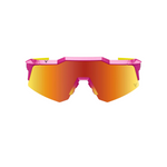 100% SPEEDCRAFT XS - Fernando Tatis JR LE Pink / Yellow HiPER® Red Multilayer Mirror Lens