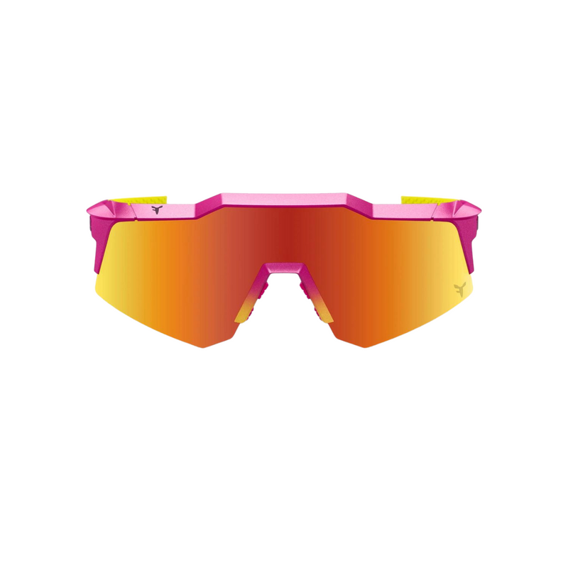 100% SPEEDCRAFT XS - Fernando Tatis JR LE Pink / Yellow HiPER® Red Multilayer Mirror Lens