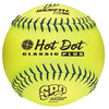 Worth Slo Pitch Ontario Hot Dot 12'' Yellow Softball SPO12HDSY DOZEN