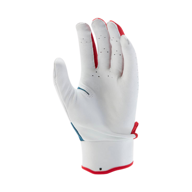 Nike Trout Elite Batting Gloves 2.0 White - Royal - Red - Baseball 360