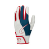 Nike Trout Edge Batting Gloves 2.0 White - Royal - Red - Baseball 360