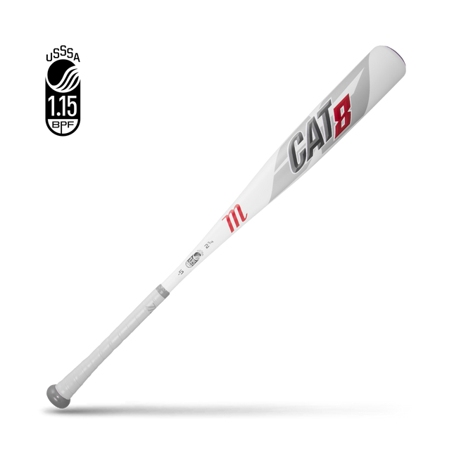 Batte de baseball BBCOR en aluminium Marucci CATX - Blanc/Rouge (MCBCX Batte de baseball BBCOR en aluminium Marucci CATX - Blanc/Rouge (MCBCX