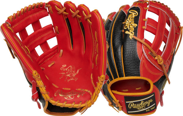 RAWLINGS HEART OF THE HIDE FIELDERS GLOVES - COLOUR SYNC LIMITED EDITION - 12 3/4"
