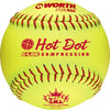 Worth Hot Dot 11'' Jaune Softball SPN11HDSY DOZEN