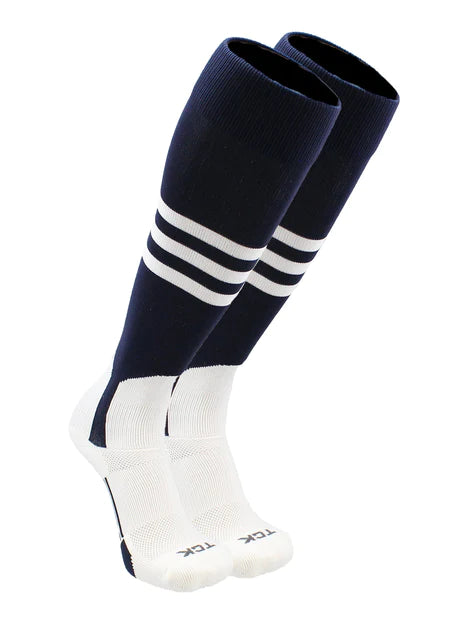 Chaussettes étrivières TCK Baseball avec motif à rayures B DNOB5