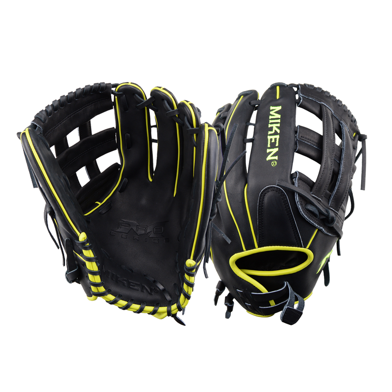 MIKEN PRO SERIES GLOVES - H-WEB 13" LIMITED EDITION COLOURWAY BLACK / OPTIC YELLOW MPRO130-6BOY