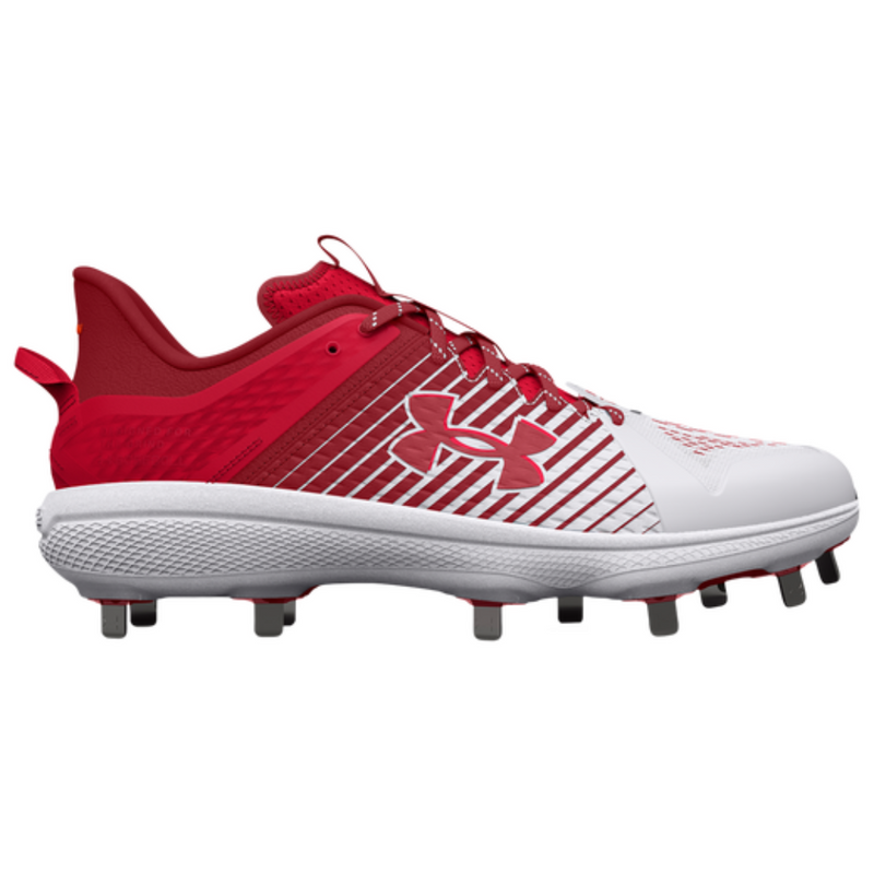 Crampons de baseball UA Yard Low Metal pour hommes UnderArmour Rouge 3025592-600