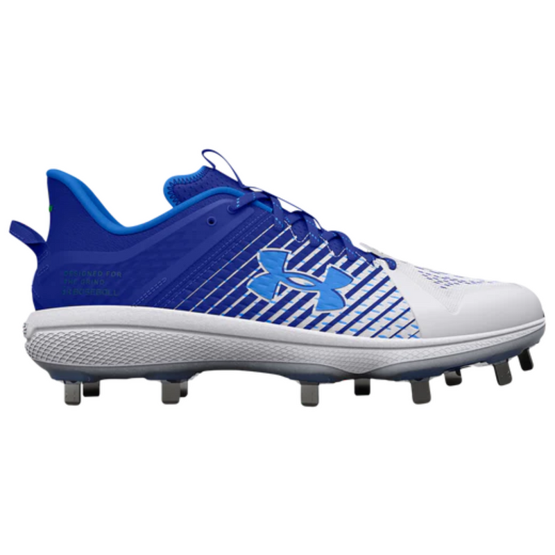 Crampons de baseball UA Yard Low Metal pour hommes UnderArmour Royal 3025592-400