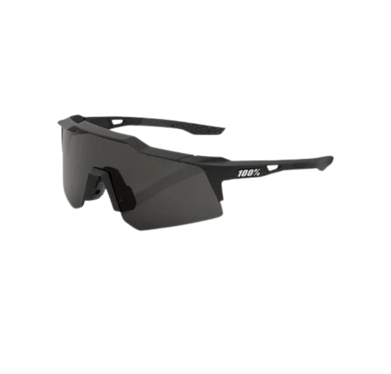 100% SPEEDCRAFT XS - Soft Tact Black - Oculaire fumé