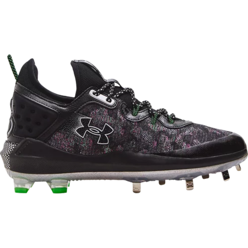 Crampons de baseball UnderArmour Hommes UA Harper 8 Low ST Metal Noir 3026588-001