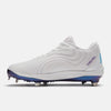 New Balance Low Baseball Cleats White/Purple L4040AT7