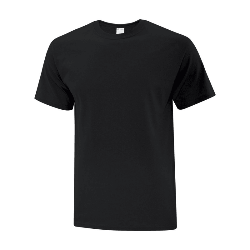 T-Shirt Sanmar Noir Chiné Blanc - Baseball 360