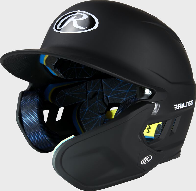 Rawlings MACH Matte Helmet w/Adj Face Guard Noir