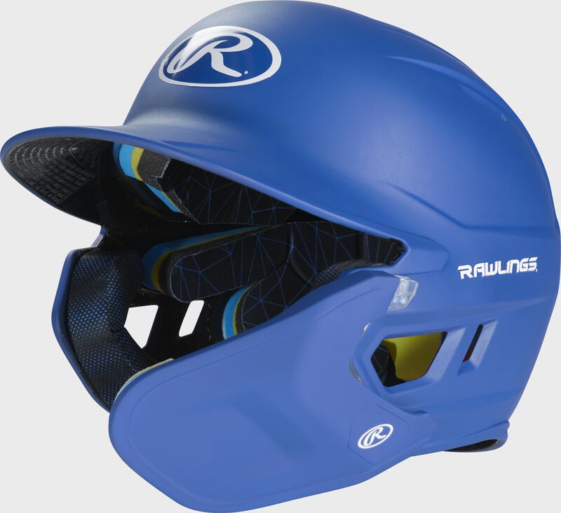 Rawlings MACH Matte Helmet w/Adj Face Guard Royal